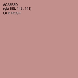 #C38F8D - Old Rose Color Image